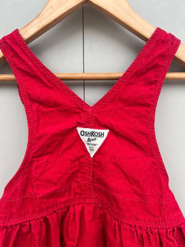 Oshkosh Red Corduroy Dress 2T