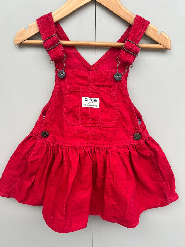 Oshkosh Red Corduroy Dress 2T