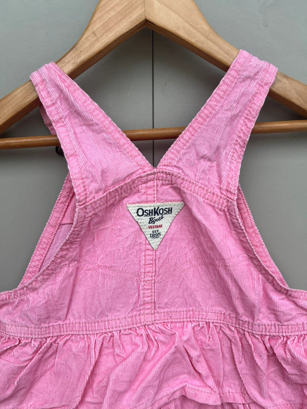 Oshkosh Corduroy Ruffle Pink Dress 3T