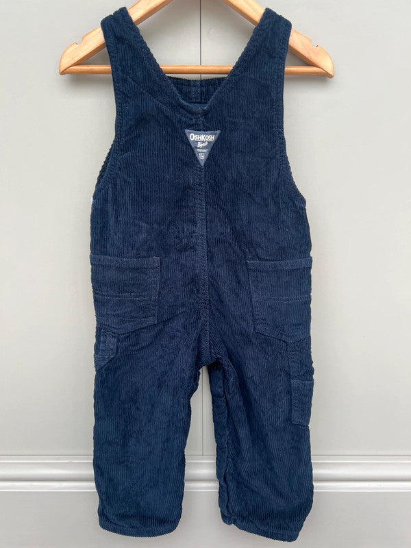 Oshkosh Navy Corduroy Dungarees 24M