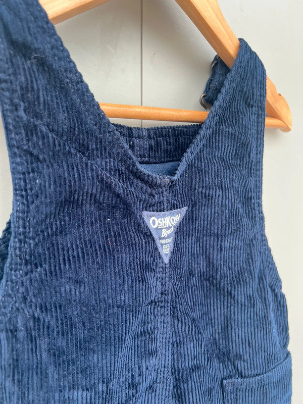 Oshkosh Navy Corduroy Dungarees 24M