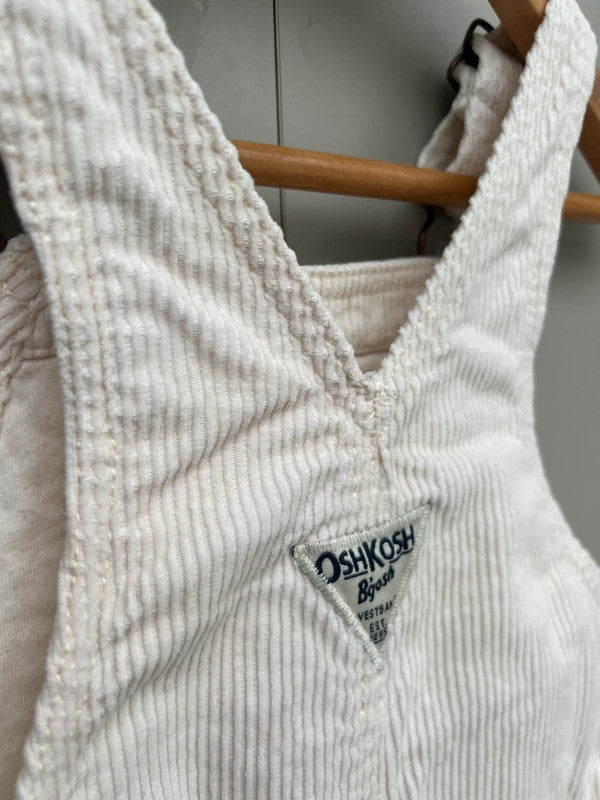 Oshkosh Cream Corduory Dungarees 2T