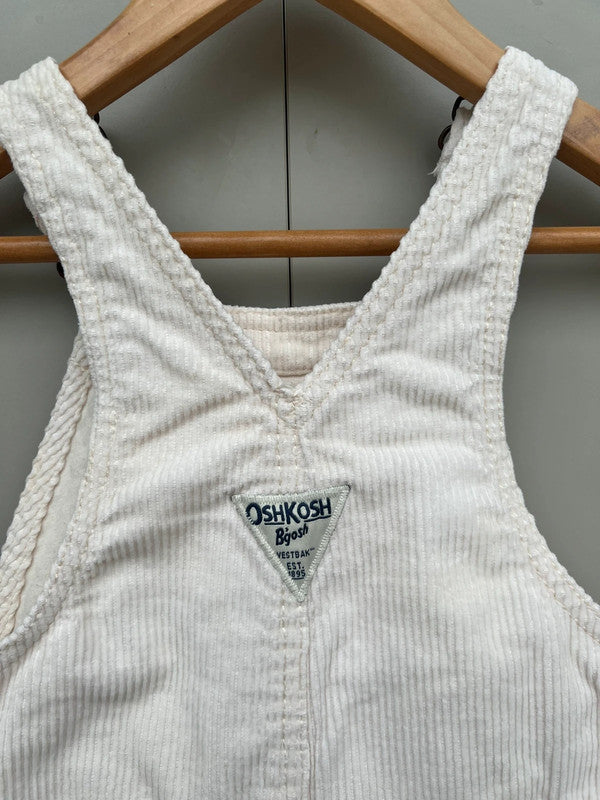 Oshkosh Cream Corduory Dungarees 2T