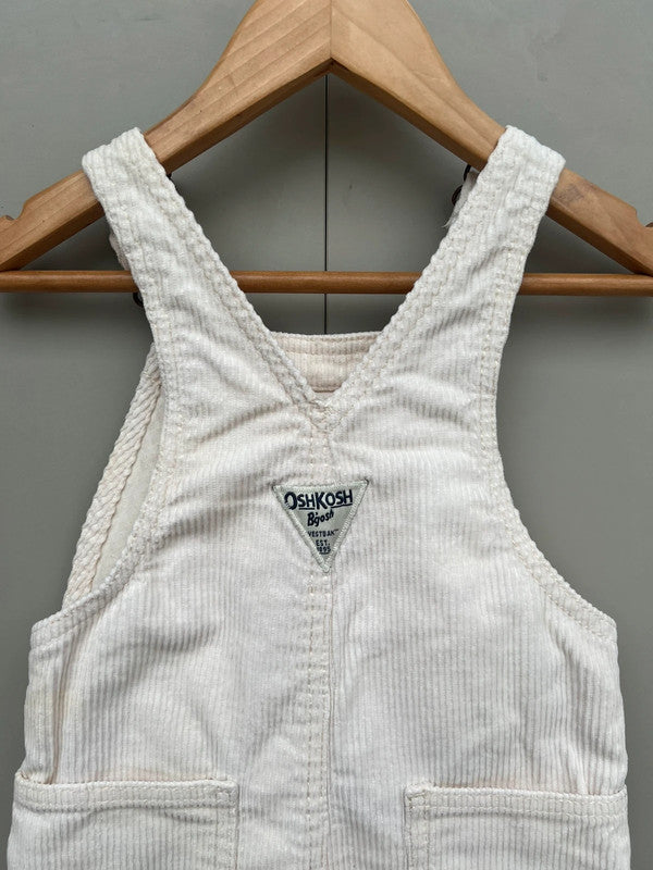 Oshkosh Cream Corduory Dungarees 2T