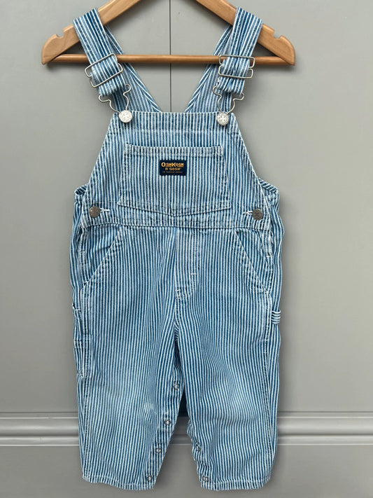 Oshkosh Vintage Hickory Blue Dungarees 18M