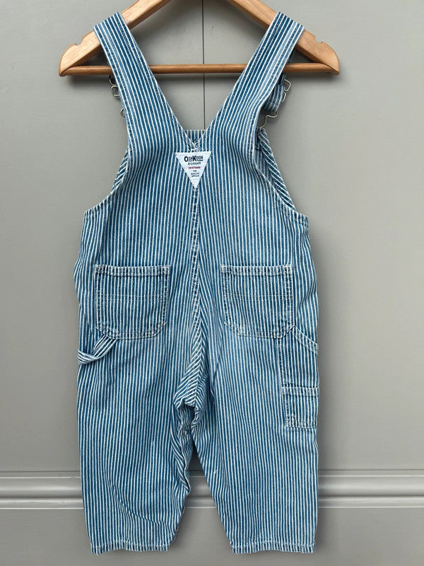 Oshkosh Vintage Hickory Blue Dungarees 18M