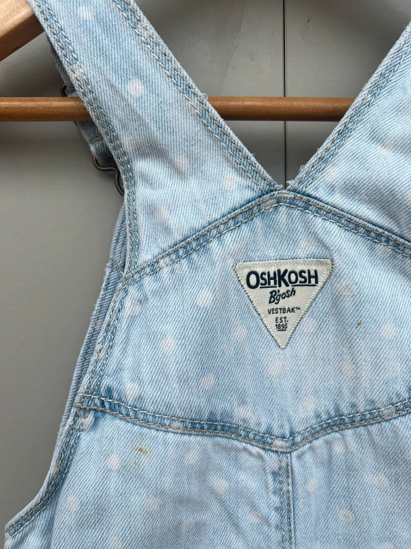 Oshkosh Polka Dot Dungarees 2T