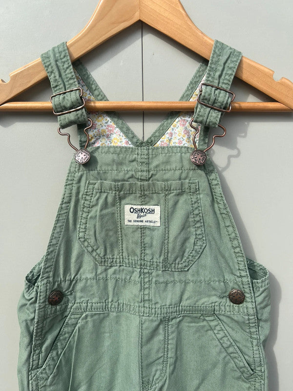 Oshkosh Khaki Dungarees 2T