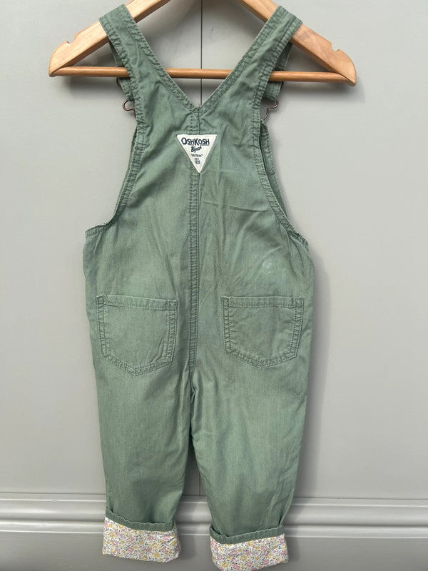 Oshkosh Khaki Dungarees 2T