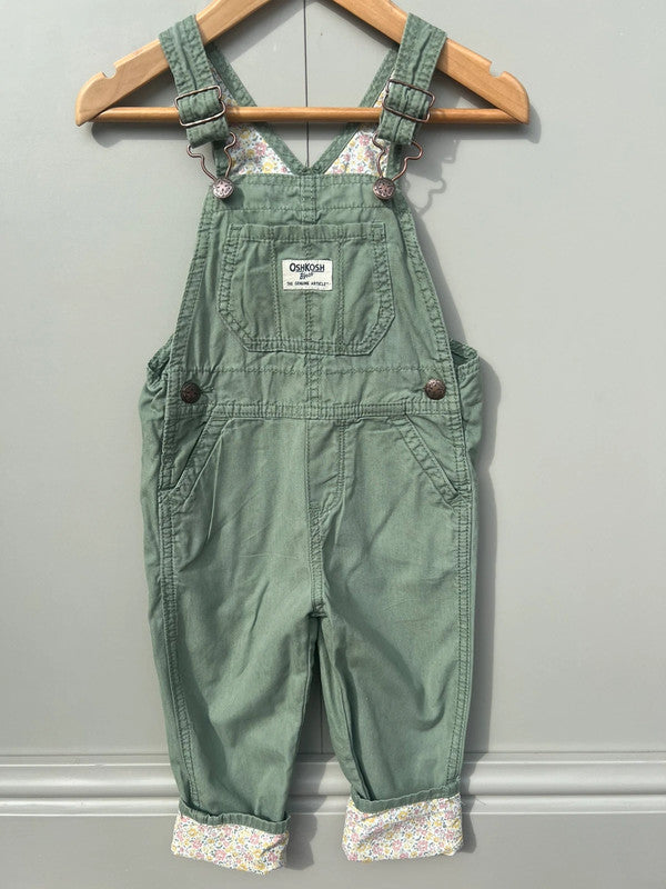 Oshkosh Khaki Dungarees 2T
