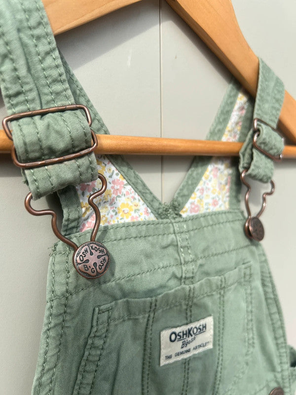 Oshkosh Khaki Dungarees 2T