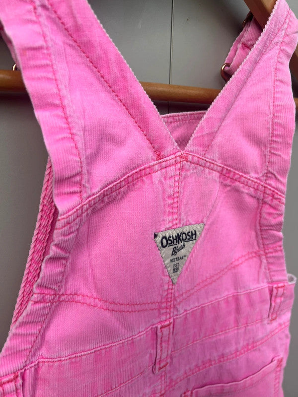 Oshkosh Corduroy Pink Dungarees 18M