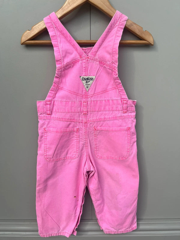 Oshkosh Corduroy Pink Dungarees 18M