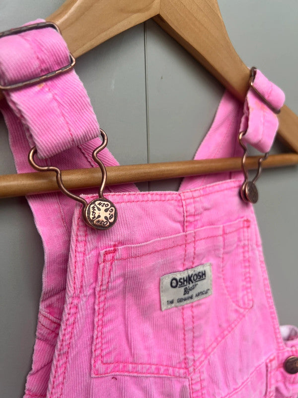 Oshkosh Corduroy Pink Dungarees 18M