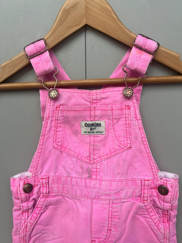 Oshkosh Corduroy Pink Dungarees 18M