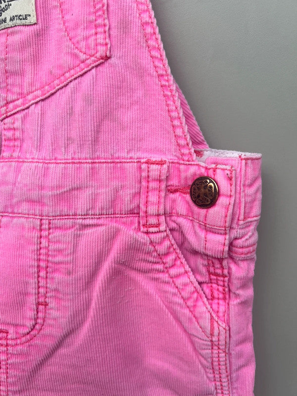 Oshkosh Corduroy Pink Dungarees 18M