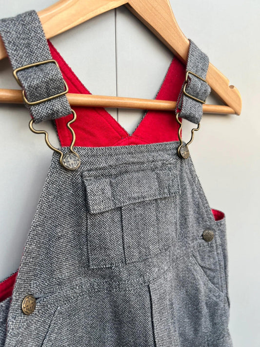 Oshkosh Vintage Grey Marl Dungarees 12M