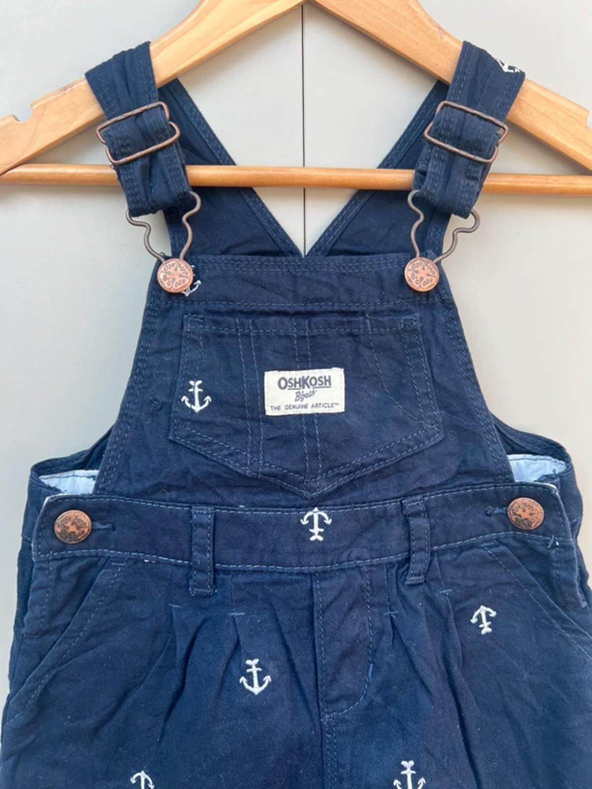 Oshkosh Anchor Navy Dungaree Dress 2T