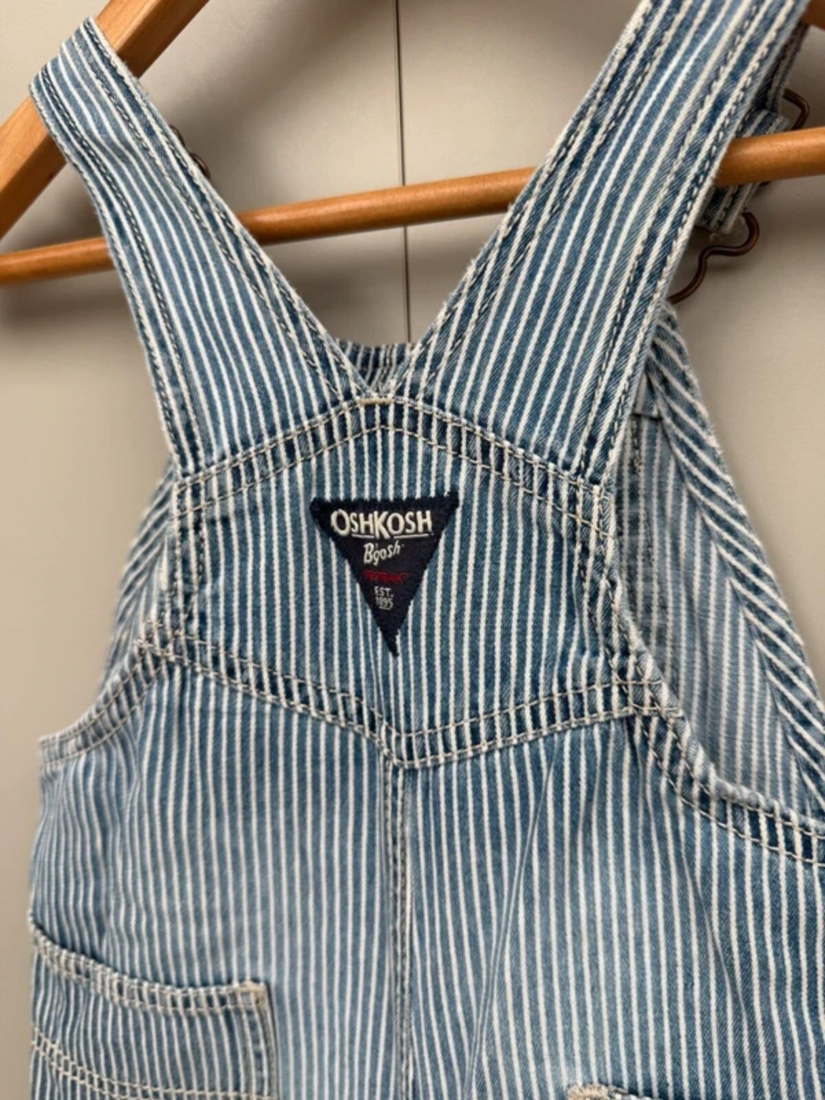 Oshkosh Hickory Shortall Dungarees 18M