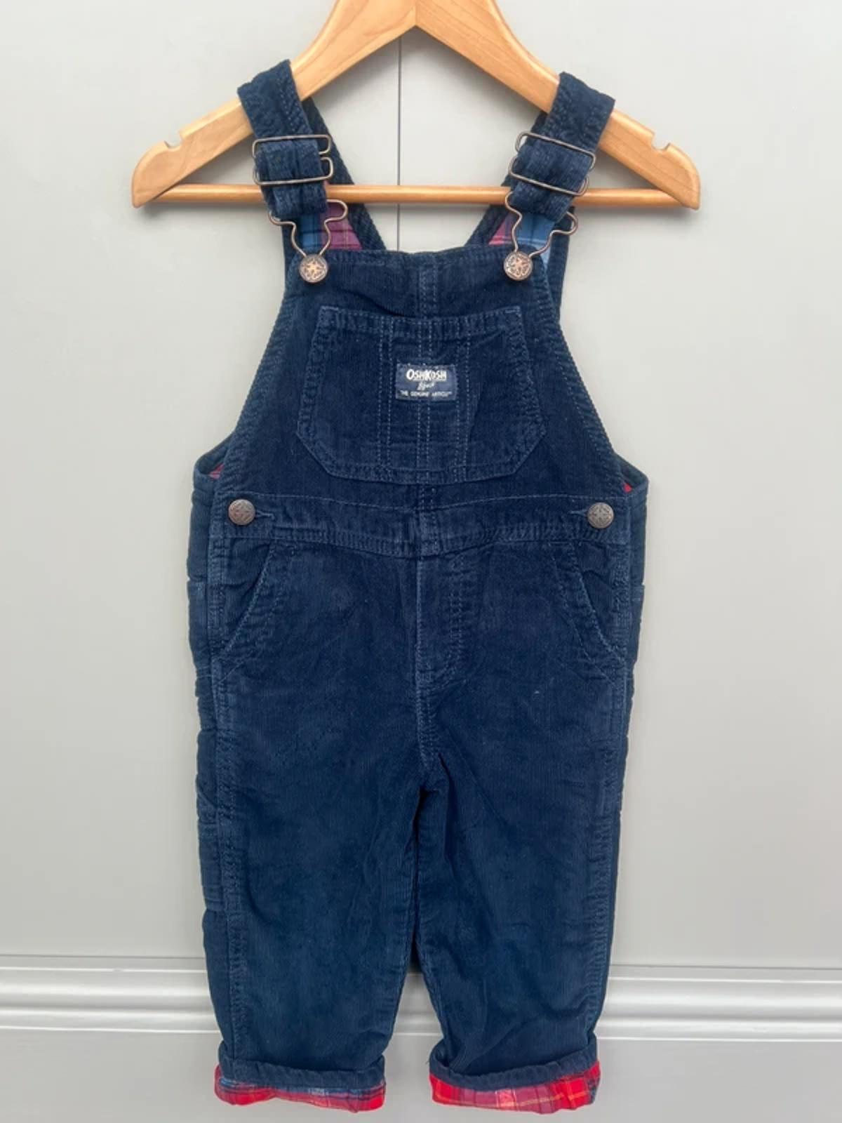 Oshkosh Navy Corduroy Dungarees 2T