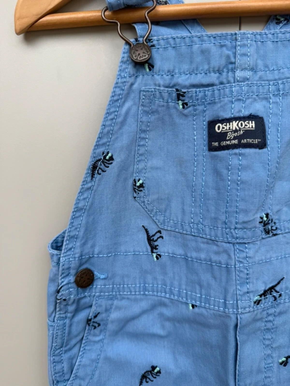 Oshkosh Dinosaur Shortall Dungarees 24M