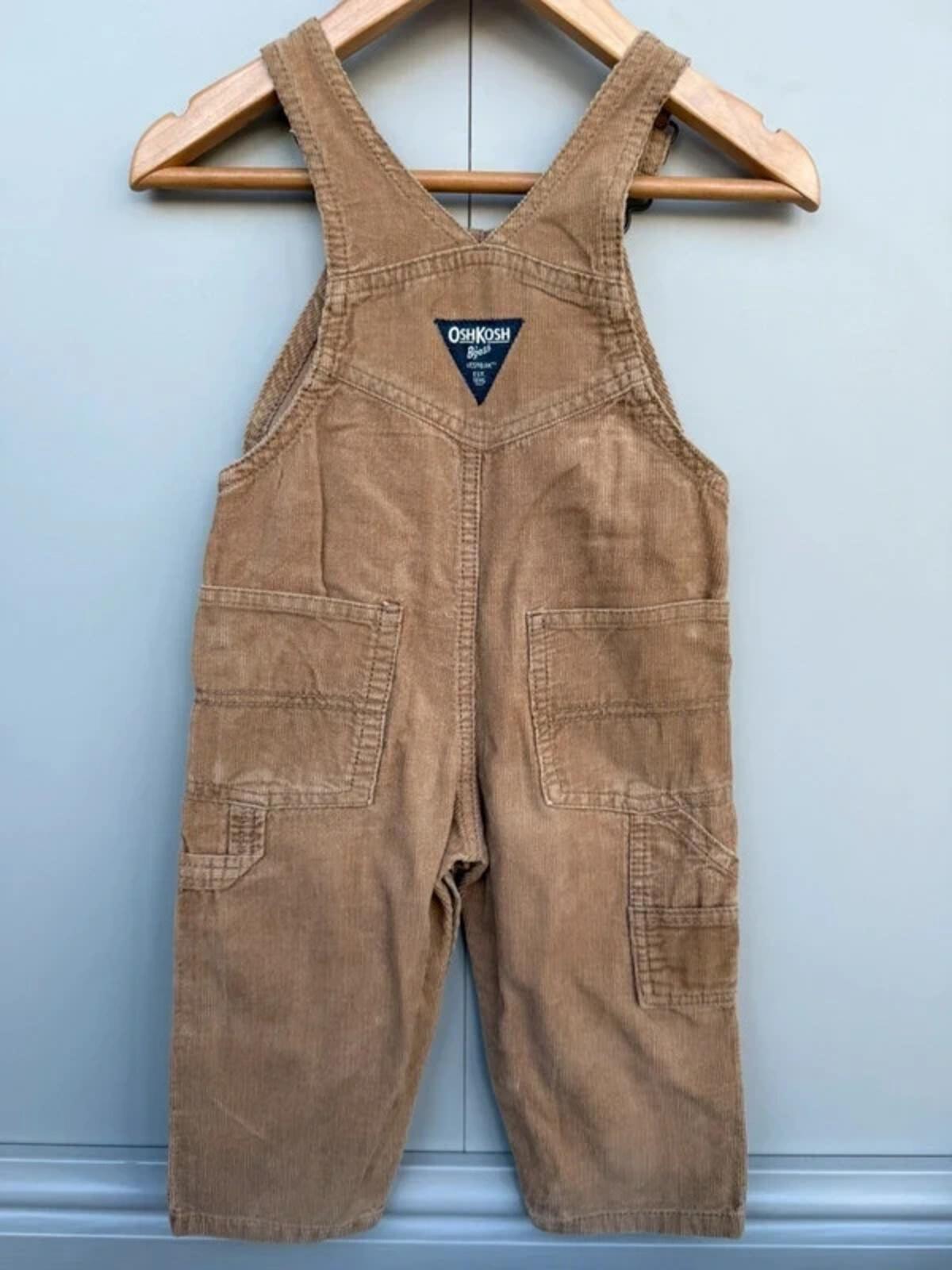 Oshkosh Brown Corduroy Dungarees 18M
