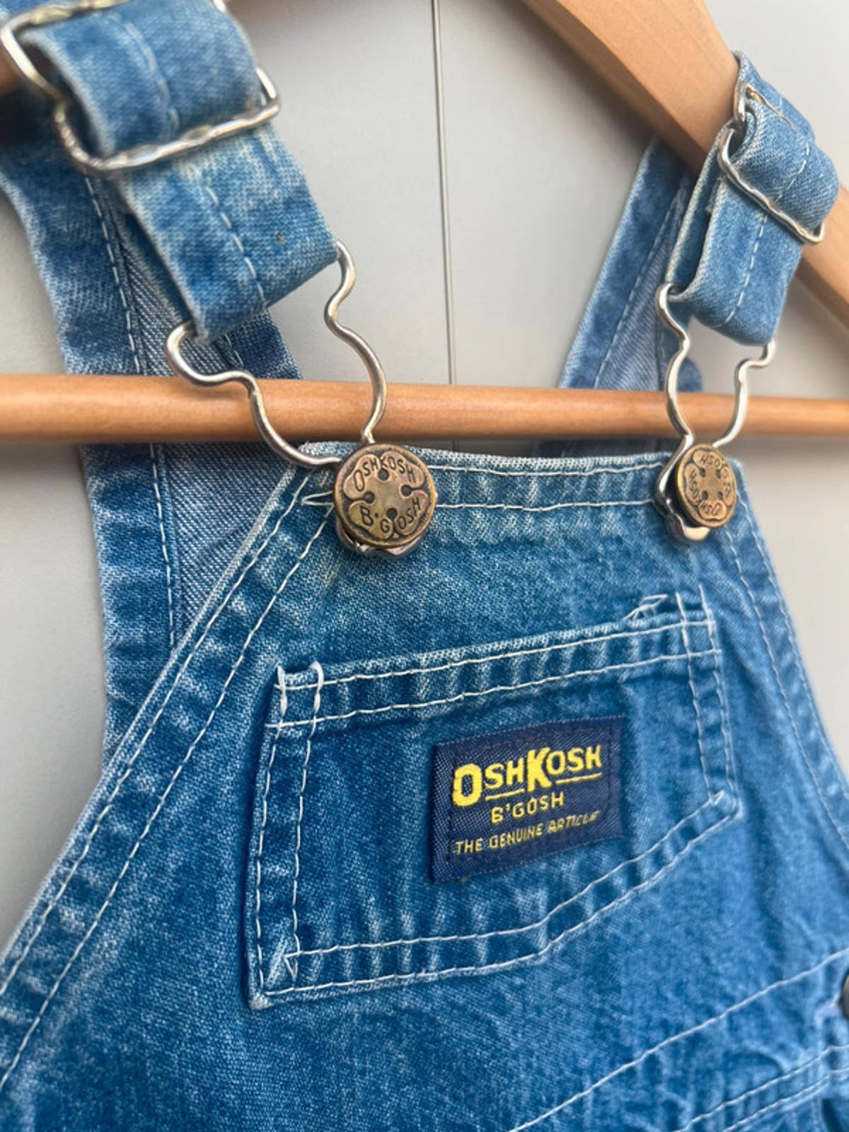 Oshkosh Classic Denim Vintage Dungarees 6/9M