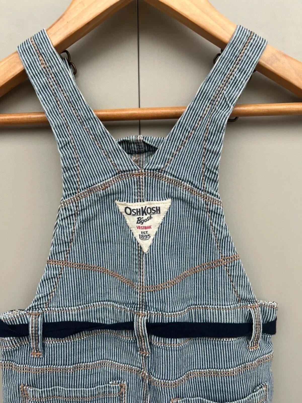 Oshkosh Striped Dungarees 18M