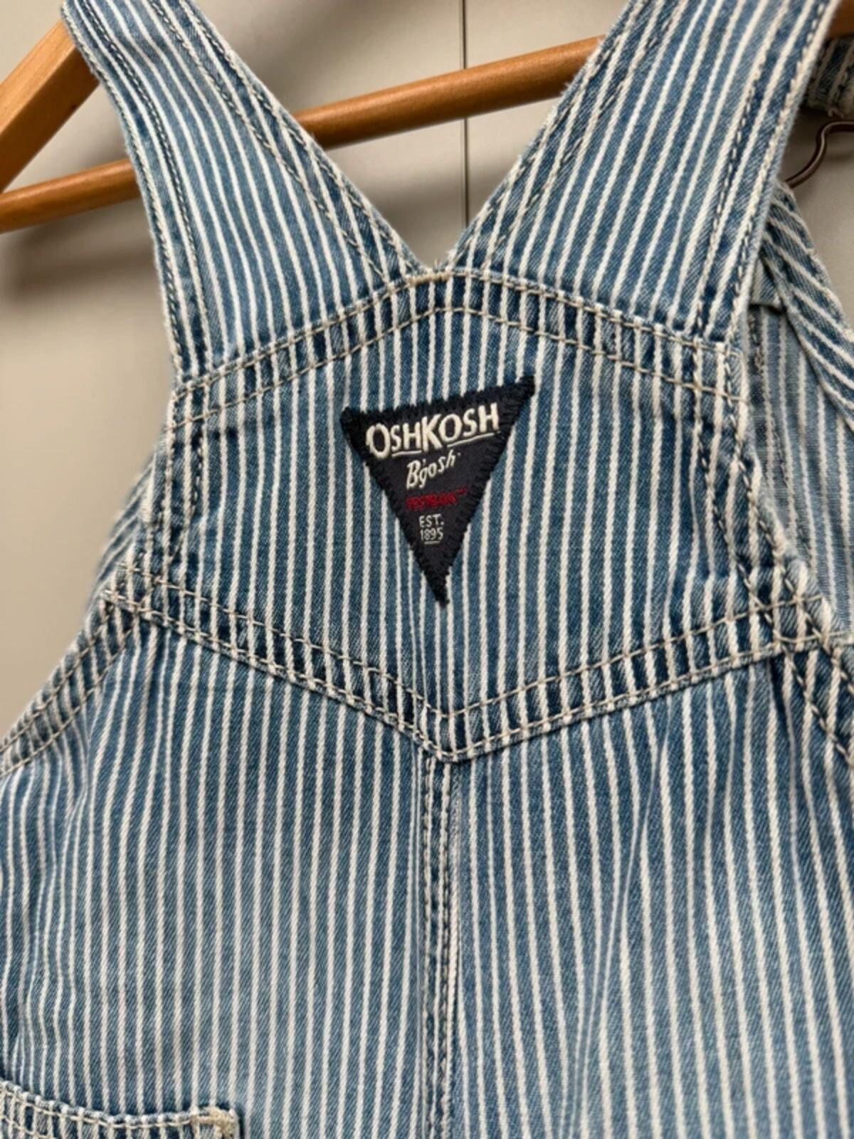 Oshkosh Hickory Shortall Dungarees 18M