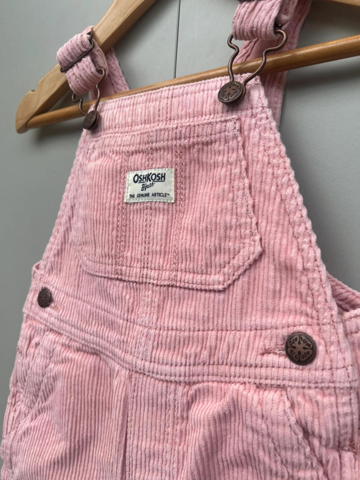 Oshkosh Rose Cord Dungarees 18M