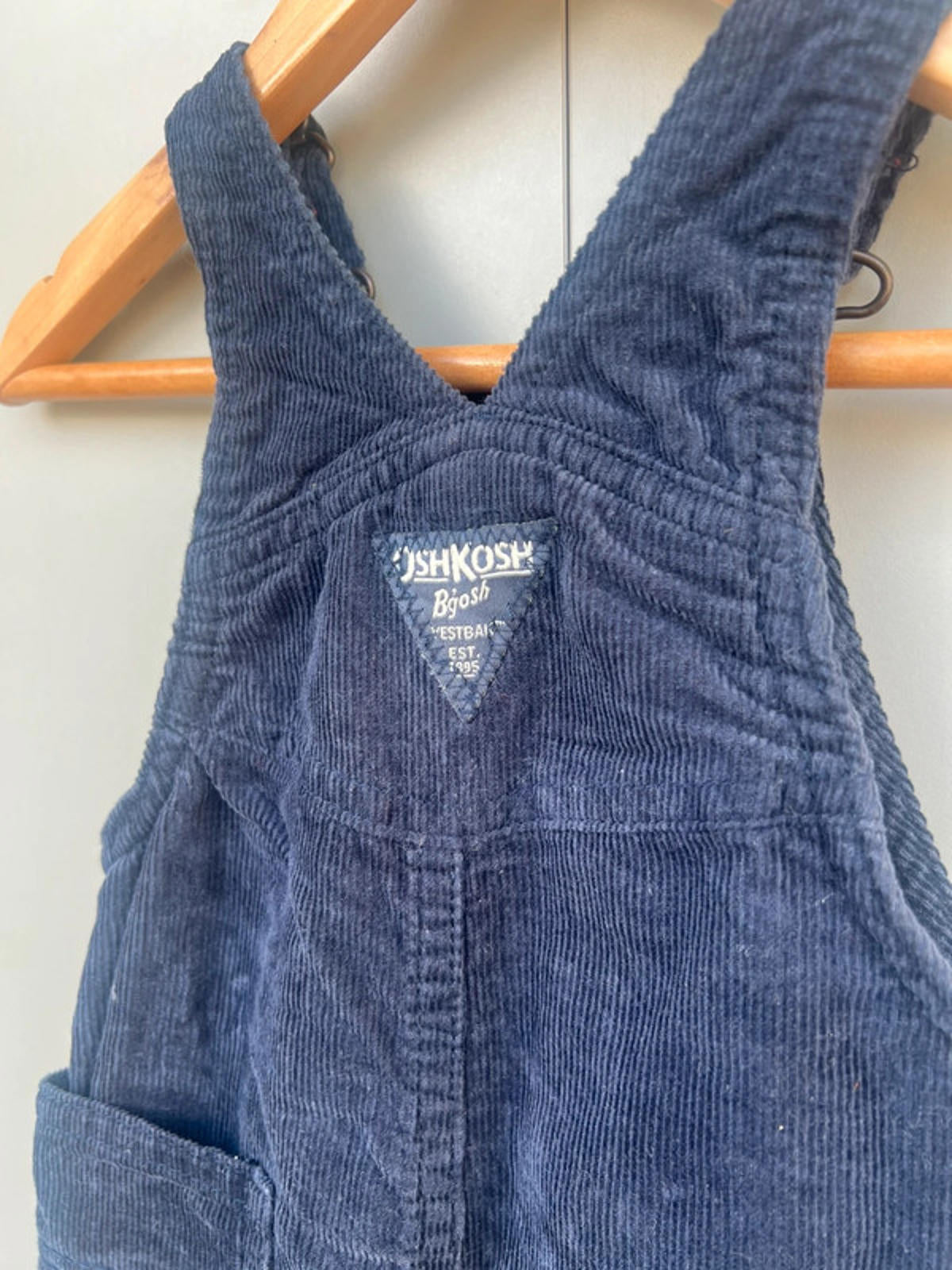 Oshkosh Navy Corduroy Dungarees 9M