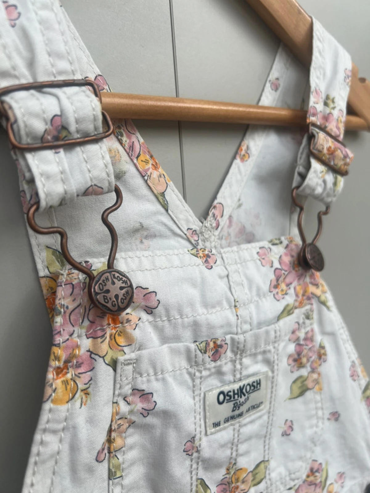 Oshkosh Floral Shortalls 4T