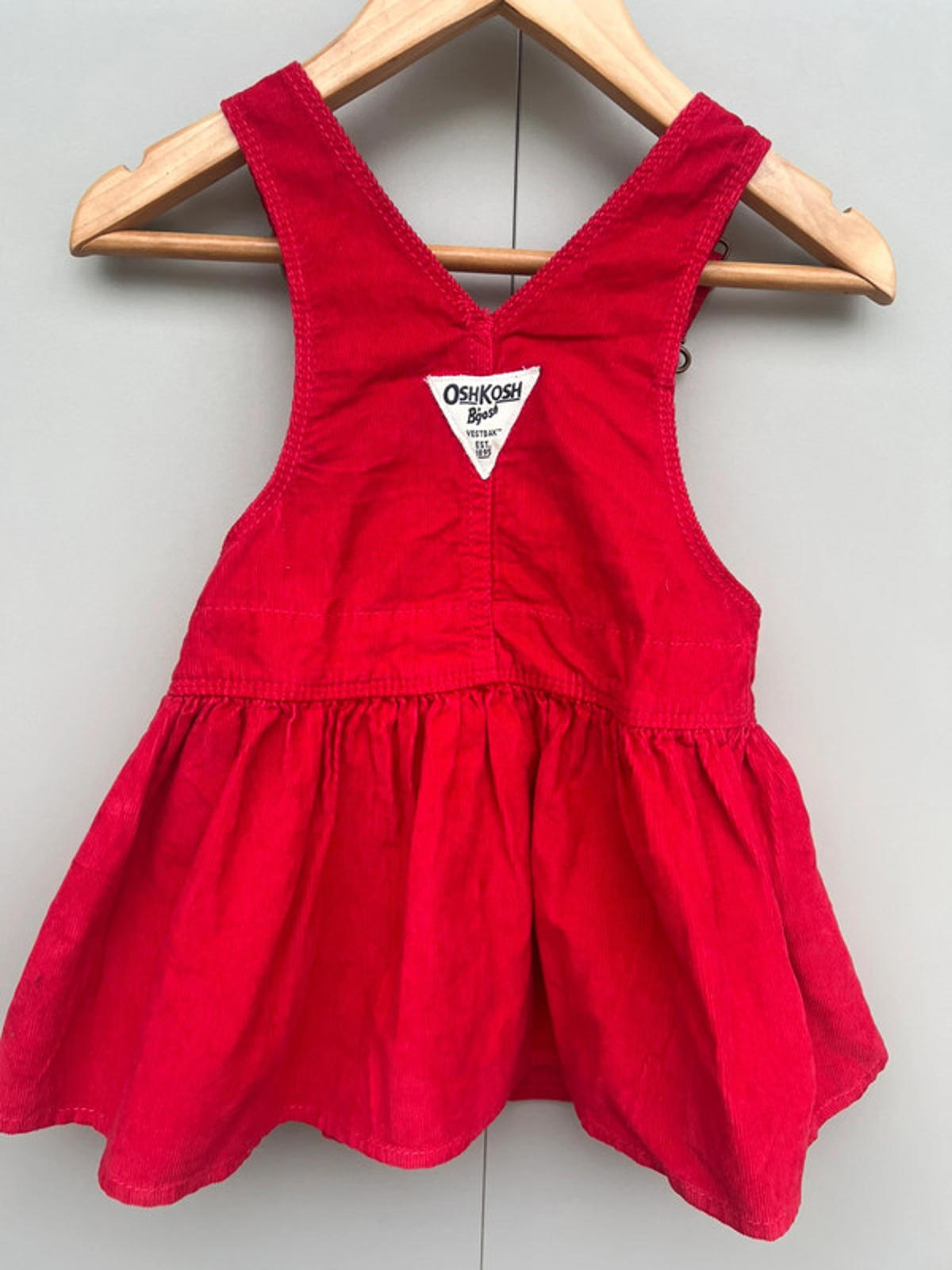 Oshkosh Red Corduroy Dress 3T