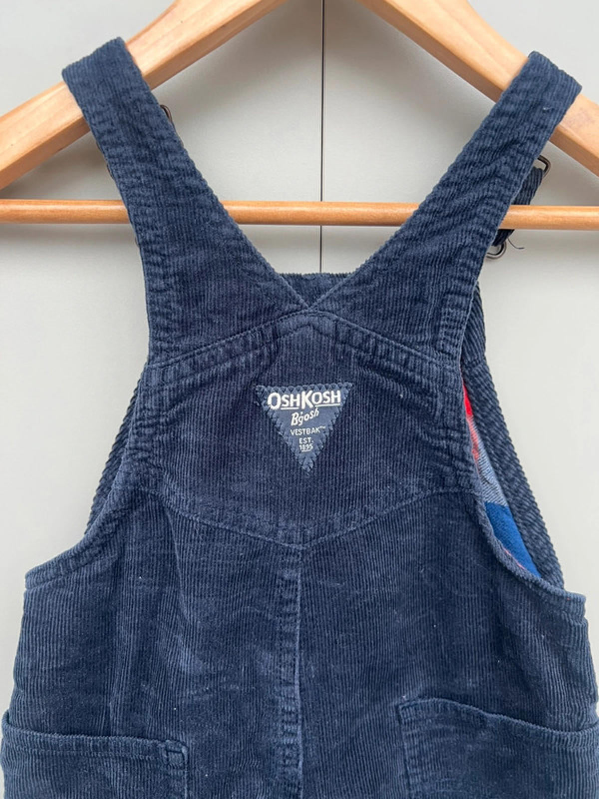 Oshkosh Navy Corduroy Dungarees 24M