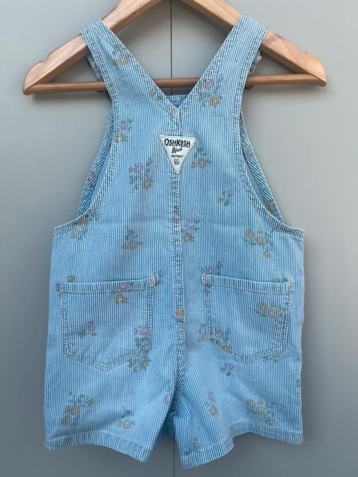 Oshkosh Striped Shortall Dungarees 24M