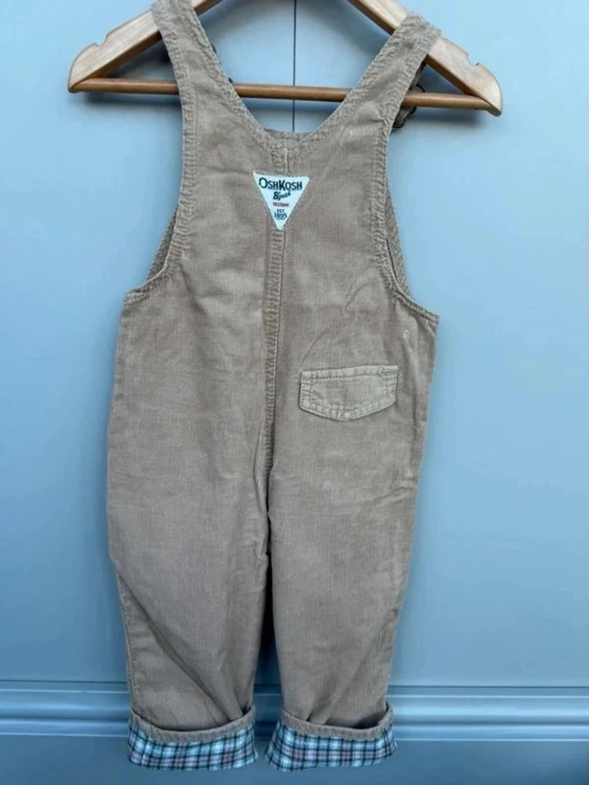 Oshkosh Corduroy Camel Dungarees 18M