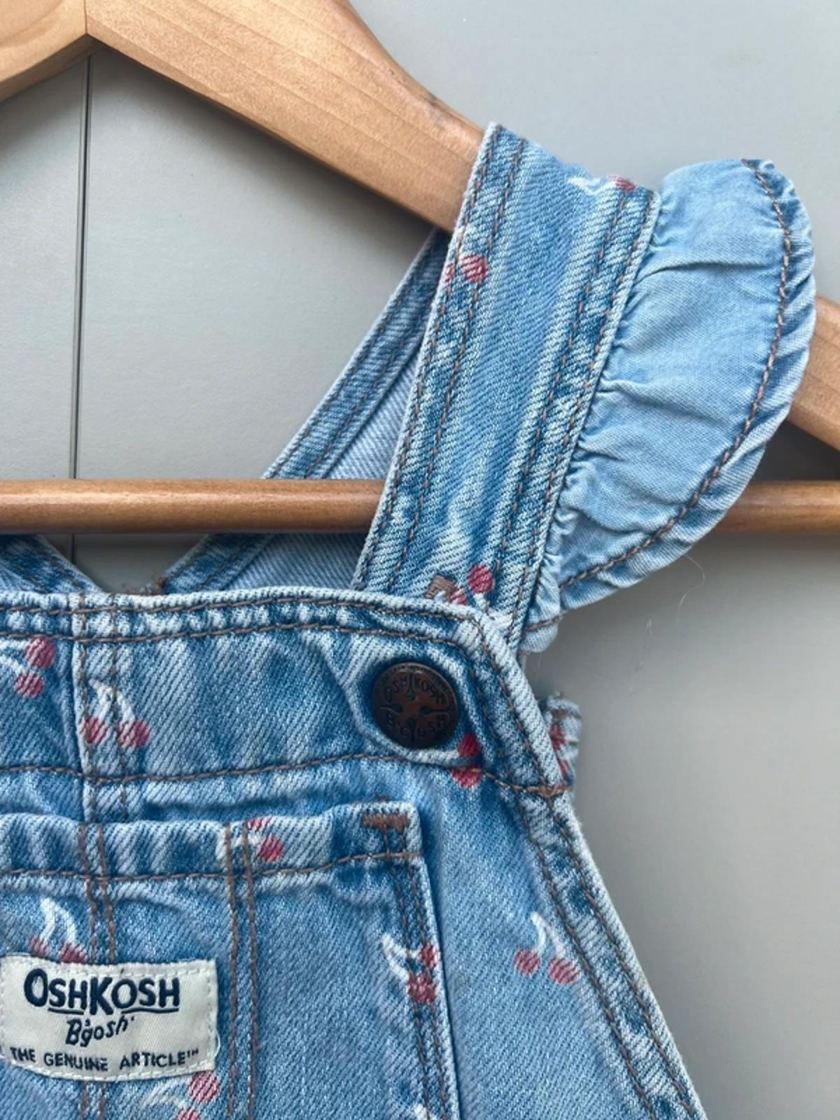 Oshkosh Shortall Dungarees Cherry 24M