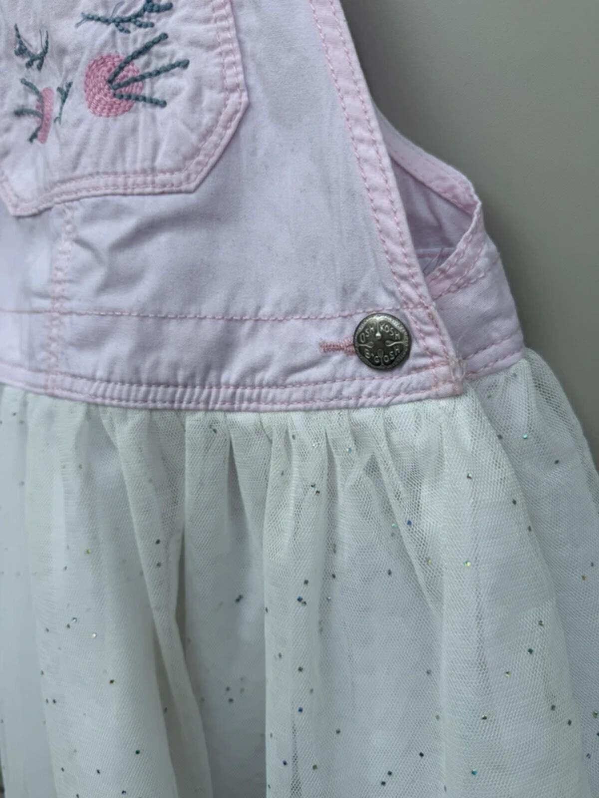 Oshkosh Bunny Dungaree Dress 4T