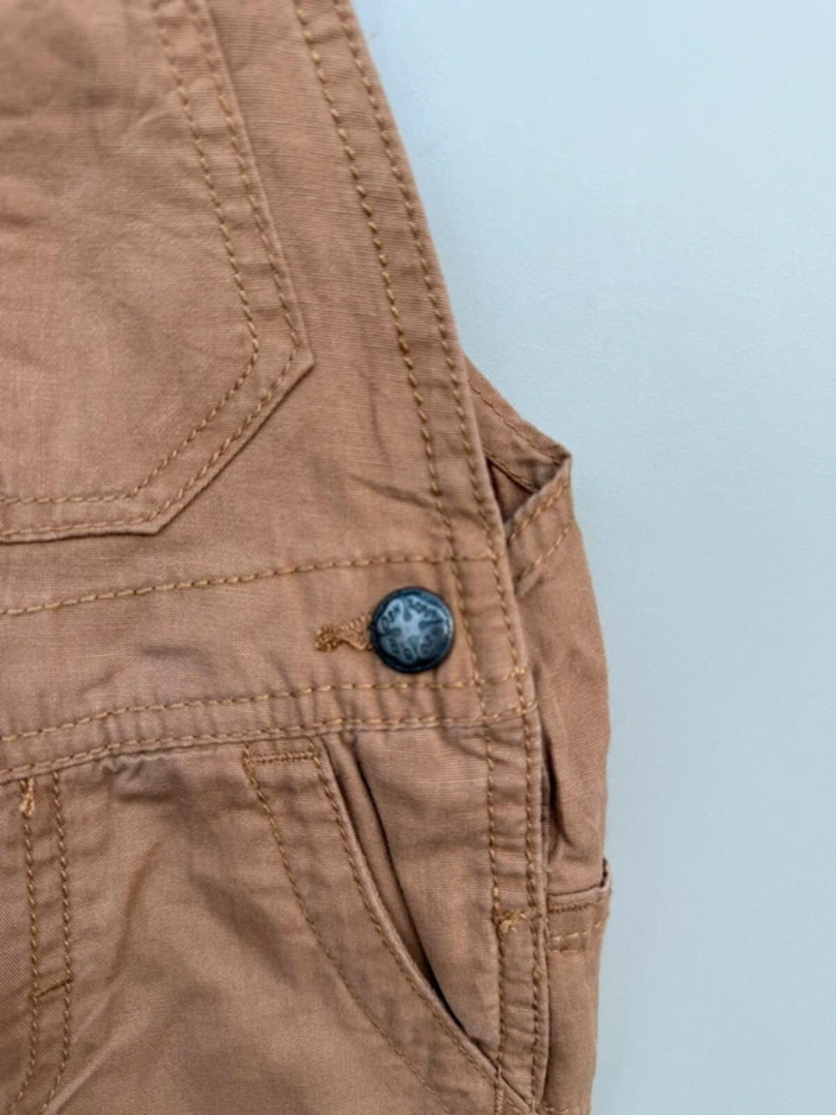 Oshkosh Cargo Brown Cotton Dungarees 12M
