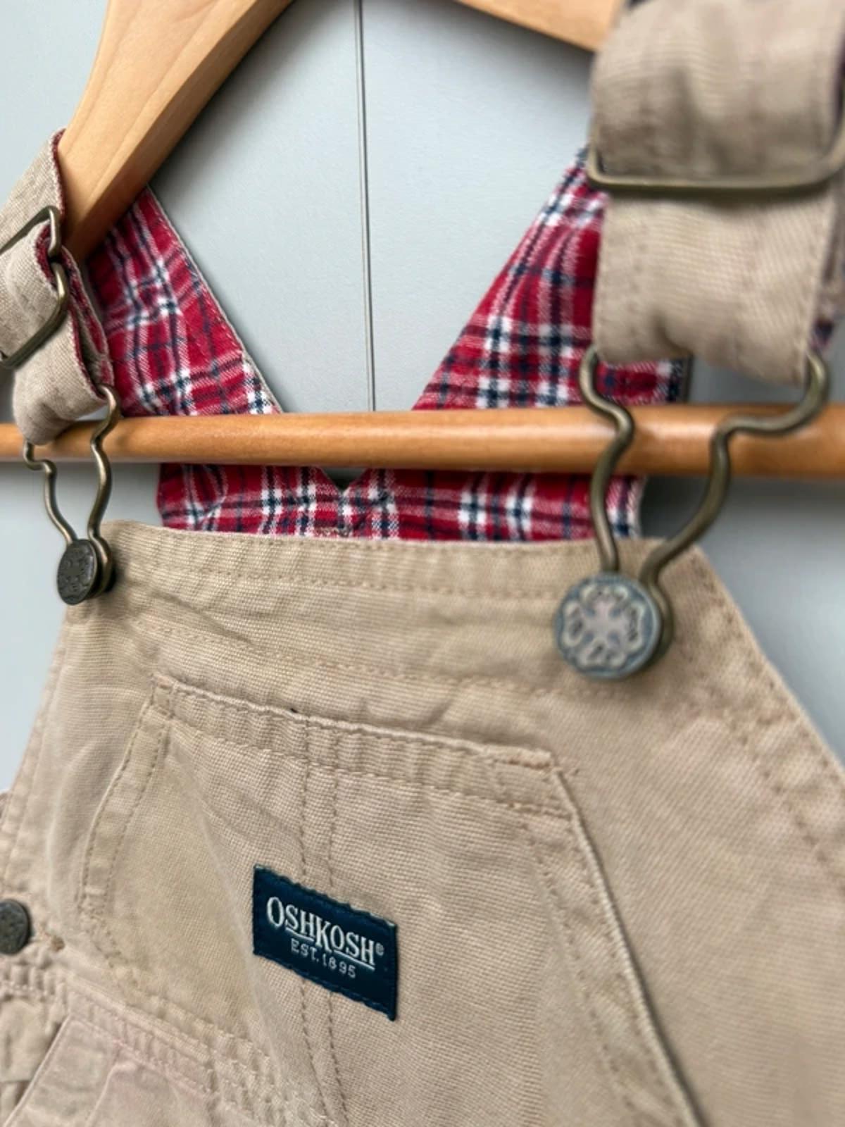 Oshkosh Vintage Cargo Dungarees 3/6M