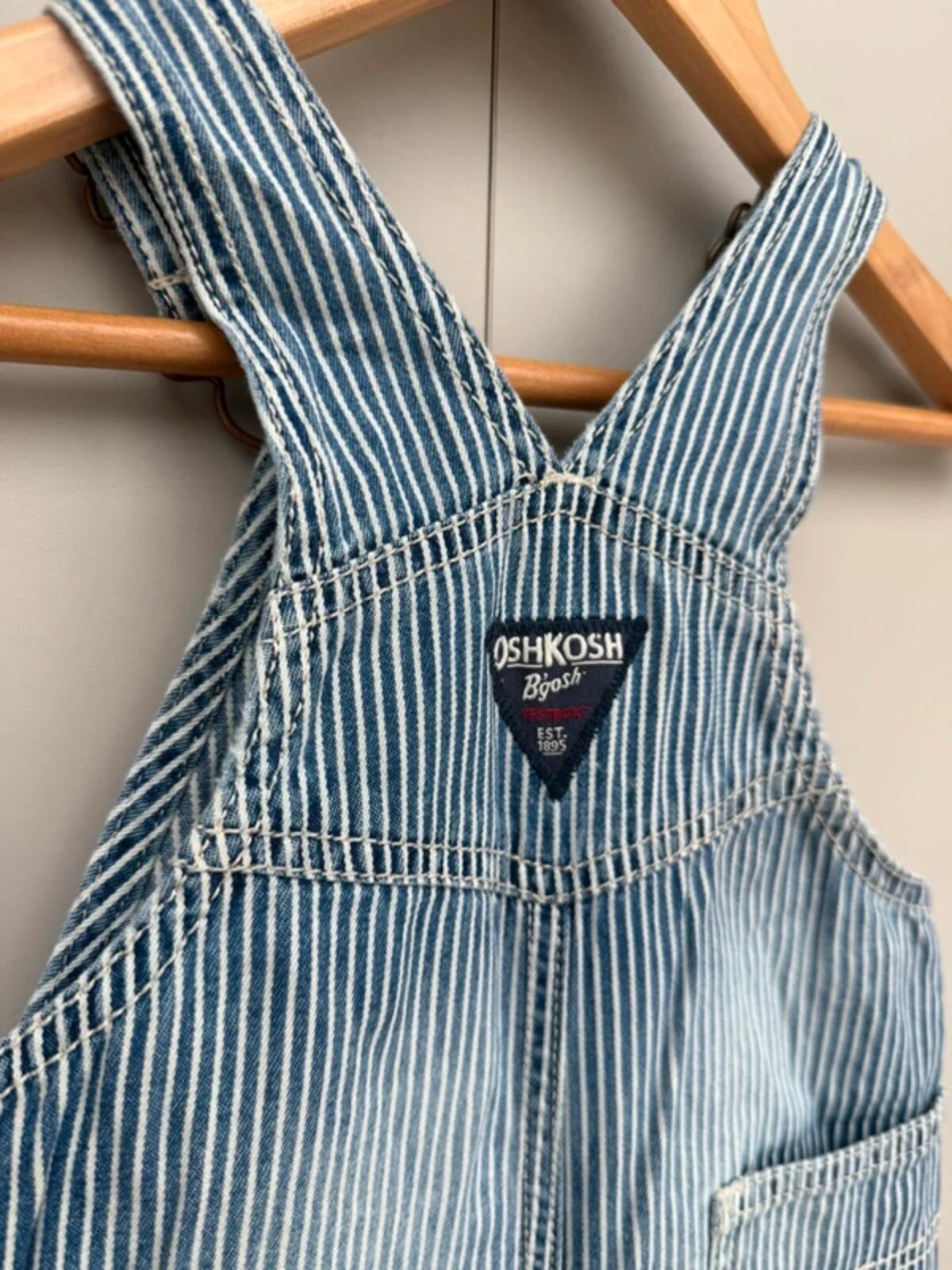 Oshkosh Hickory Shortall Dungarees 9M