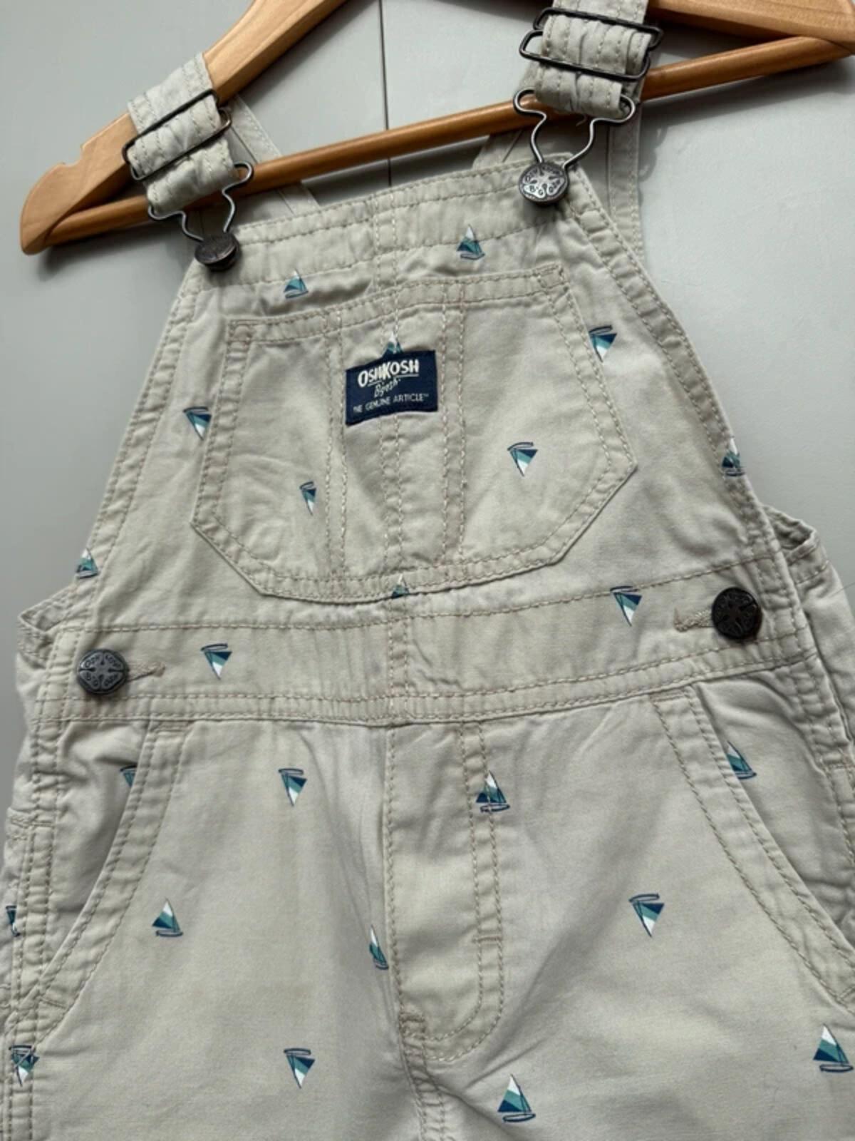 Oshkosh Boat Dungaree Shortalls 2T