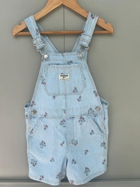 Oshkosh Strawberry Striped Shortalls 4T