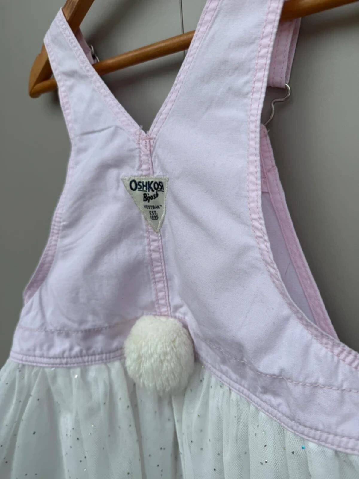 Oshkosh Bunny Dungaree Dress 4T