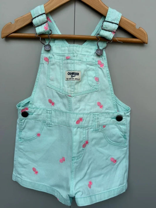 Oshkosh Pineapple Shortall Dungarees 18M