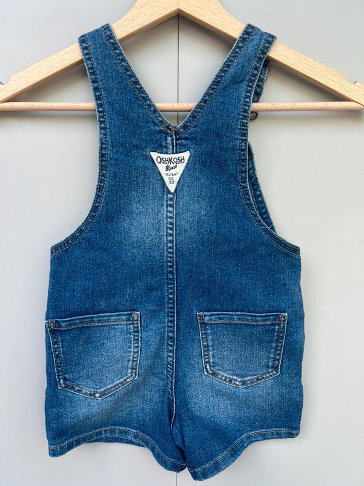 Oshkosh Denim Floral Shortalls 2T