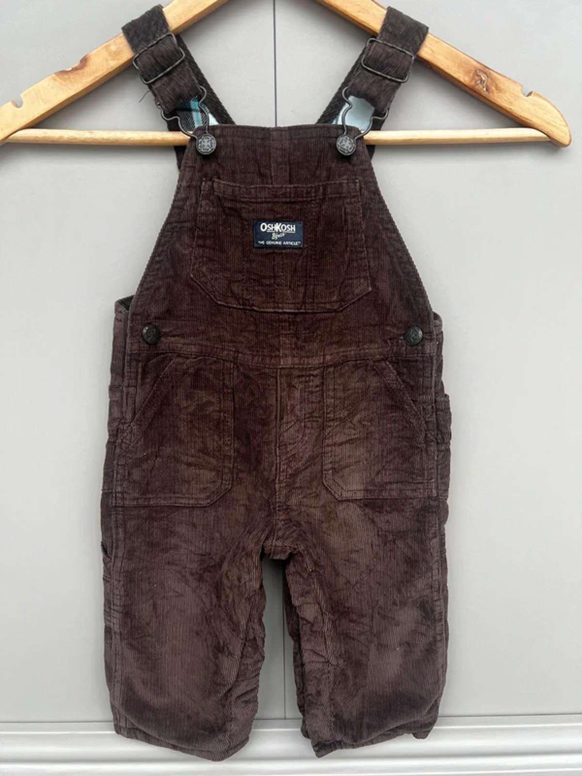 Oshkosh Brown Corduroy Dungarees 9M
