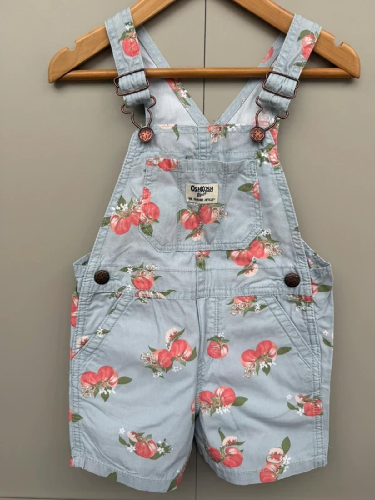 Oshkosh Fruit Shortalls Dungarees 3T