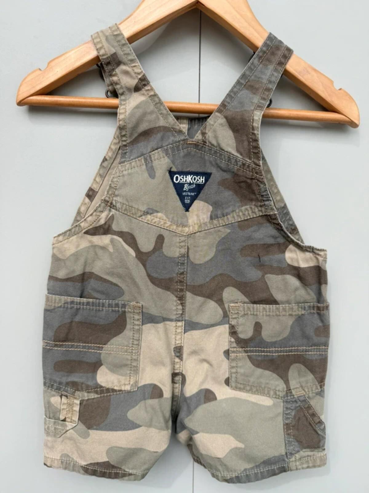 Oshkosh Shortall Camouflage Dungarees 12M