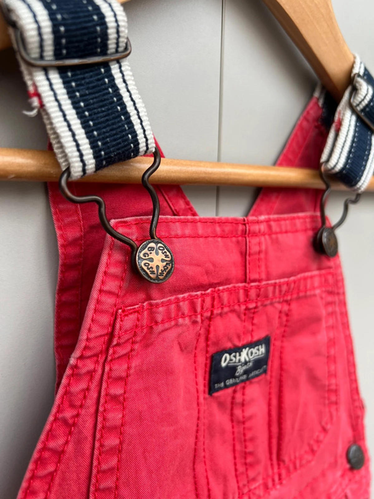 Oshkosh Red Cargo Dungarees 18M